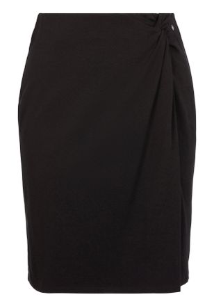 Boss Orange by Hugo Boss Jerseyrock BOSS ORANGE Eflip Premium Damenmode, Damen, Gr. XL (42), schwarz (schwarz 001), Jersey, Obermaterial: 57% Baumwolle, 38% Modal, 5% Elasthan