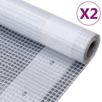 vidaXL Lonas De Leno 2 Unidades 260 G/m&sup2; 1,5x10 M Blanca Vidaxl