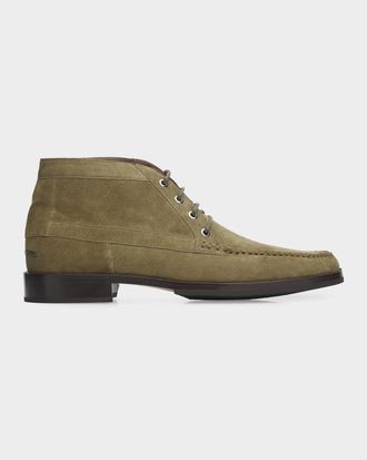 Manolo Blahnik Men & apos;s Rhinebeck Suede Ankle Boots
