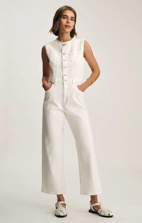 Paige Cirie Jumpsuit In Ecru