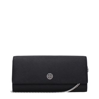 Tory Burch Tory Burch Womens Chain Wallet - Black
