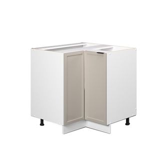 Vicco Armario De Esquina Fame-line, Grisbeige, 80.5 Cm Sin Encimera