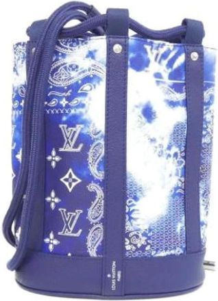 Louis Vuitton Pre-owned Bucket Bags, female, Blue, Size: ONE SIZE Pre-owned Vintage Monogram Shoulder Bag