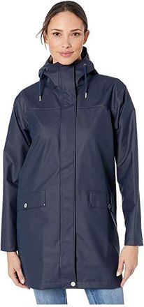 Helly Hansen Moss RainCoat Womens Coat Navy : LG, Polyester/Polyurethane