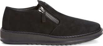Giuseppe Zanotti Cooper double-zip sneakers - men - Suede/Leather/Rubber - 39 - Black