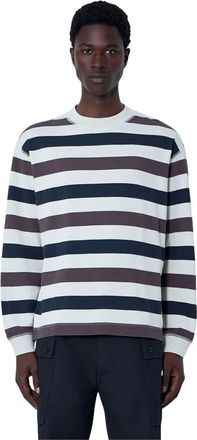 Margaret Howell Gestreept sweatshirt met ronde hals - Heren - Sweatshirts - Veelkleurig - S - Katoen - Hoodies & sweatvesten