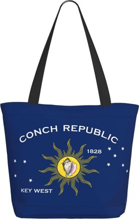 AOOEDM Conch-Republic Flag Ladies Shopping Bag 13x11x7in.The Perfect ValentineS Day Gift.It Is The Best ValentineS Day Gift For Mom, Daughter, Wife,Etc