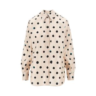 Fendi Falena Dots silk shirt Woman 40