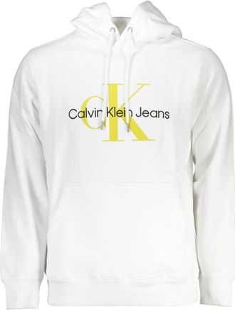 Calvin Klein Heren, Sweatshirts & Hoodies, Wit, Maat: 2XL Katoen
