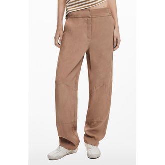 Desigual Utility Straight Leg Pants in Camel at Nordstrom, Size X-Small