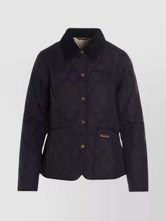 Barbour quilted collar sleeve jacket