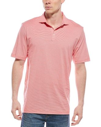 Peter Millar Carpenter Stripe Crown Comfort Polo Shirt