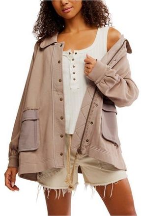 Free People Alexa Water Repellent Jacket in Dusted Cocoa at Nordstrom Rack, Size X-Large