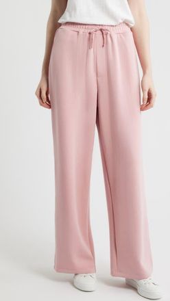 Bernardo Piped Drawstring Waist Knit Pants in Blush at Nordstrom, Size X-Large