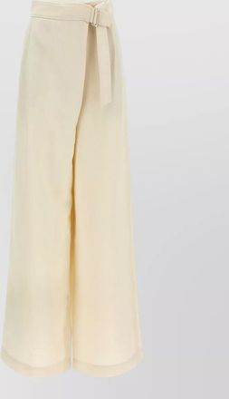 Brunello Cucinelli high waist belted trousers side back pockets