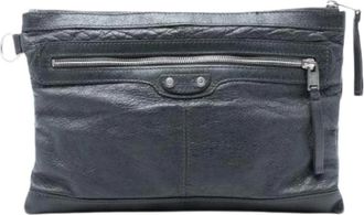 Balenciaga Pre-owned Clutches, female, Gray, Size: ONE SIZE Pre-owned Clutch Bag