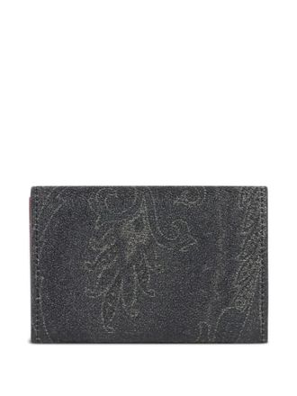 Etro Etro Crossbody Bags - Textured Black Foldover Bag With Floral Interior - Gr. unisize - in Schwarz - f&uuml;r Damen