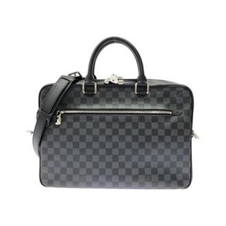 Louis Vuitton Pre-owned Porte Documents Business Damier Graphite Briefcase - Heren - Vintage Handtas - Grijs - ONE Size - Vintage