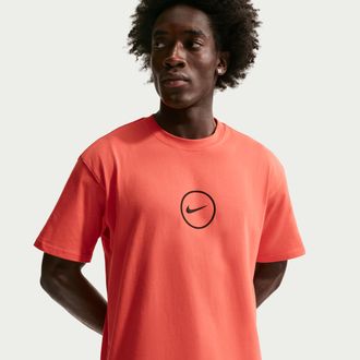 Nike Mens Basketball T-Shirt in Orange | II0658-842