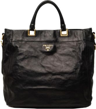Prada Pre-owned Prada Glace Calf Open Convertible Tote Ladies 4HUTV52ZS0NTTHLK