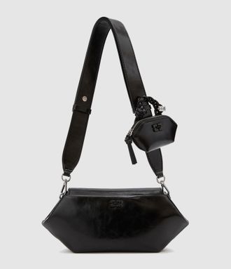 Ganni Sac Bou East West Box Black