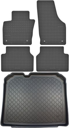 OEM Juego De Alfombrillas De Goma Para Coche Y Alfombrilla Para Maletero Para Audi Q3 I Suv (de Agosto De 2011 A Junio De 2018)