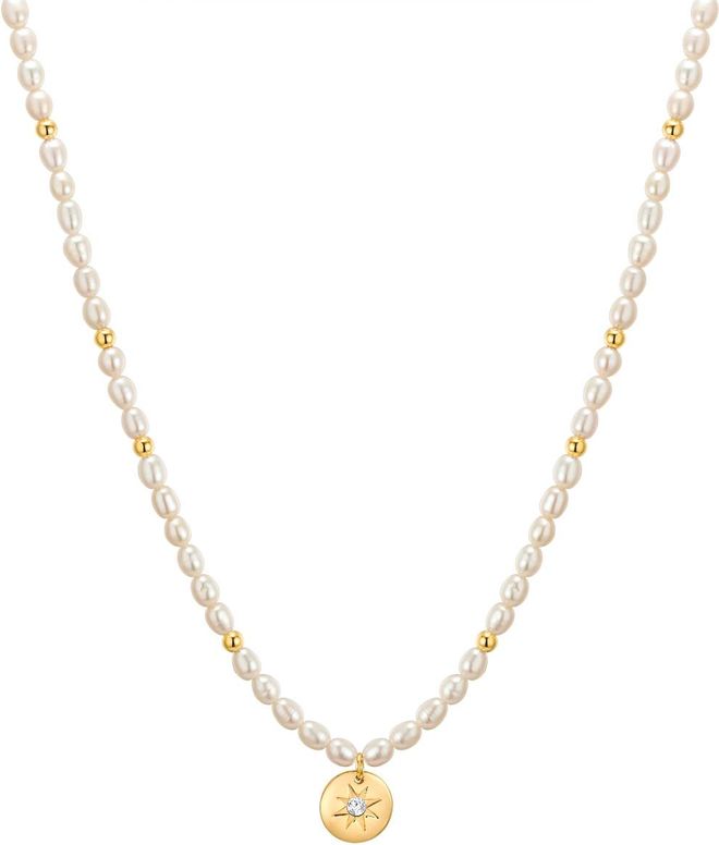 Womens Necklace Metal - Gold - One Size