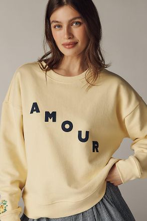 Maeve Cotton Blend Amour Sweatshirt