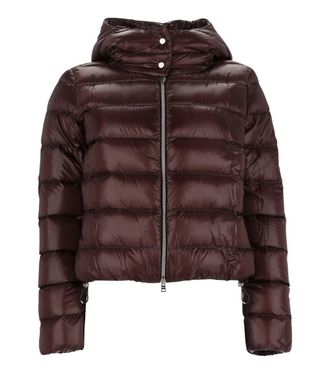Herno Brown Quilted Hood Jacket