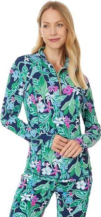 Lilly Pulitzer Justine Half Zip Upf 50+ Womens Jacket Untamed : 2XL, Nylon/Spandex