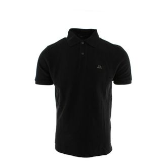 C.P. Company Polo Shirts, male, Black, Size: S Polo