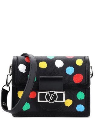 Louis Vuitton Dauphine Yayoi Kusama Painted Dots Taurillon Leather Mini shoulder bag - Multicolore