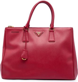 Prada Pre-owned Prada Large Saffiano Lux Galleria Double Zip Tote Ladies ZS7YUXQY0ND0E6VV