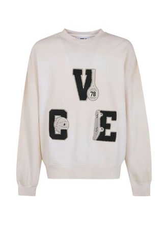 Golden Goose Star Unisex Boxi Crewneck Vintage Treatment Vce Patch S