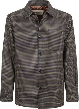 Valentino Garavani Check Virgin Wool Jacket - Heren - Casual Overhemden - Veelkleurig - M - Wol - Overhemden