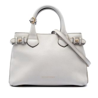 Burberry Pre-owned Burberry Small Leather and House Check Banner Satchel Ladies 8T2B22X6L6NSMQ3Y
