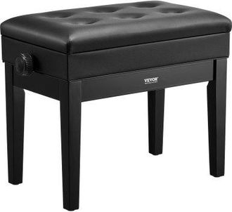 OEM Banco De Piano 560x340x490-580 Mm Silla De Piano Con Coj&iacute;n Acolchado De Alta Densidad Almacenamiento Para Libros De M&uacute;sica Taburete De Madera Para Pia