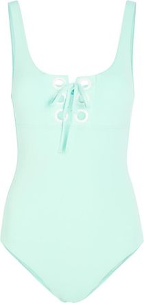 Melissa Odabash London Lace-up Swimsuit - Mint - 48 (UK16 / XL)