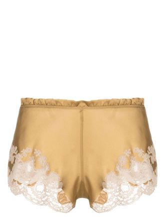 Carine Gilson Shorts Calais-Caudry con dettagli in pizzo - Toni neutri