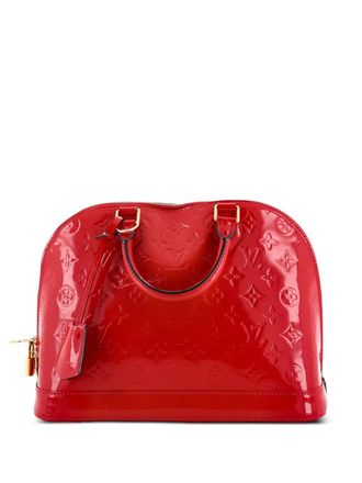 Louis Vuitton Alma Handbag Monogram Vernis PM satchel - Red