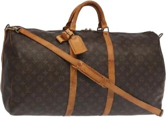 Louis Vuitton Pre-owned Weekend Bags, female, Brown, Size: ONE SIZE Pre-owned Canvas Weekend Bag