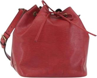 Louis Vuitton Pre-owned Vintage Bucket Bag - Dames - Vintage Tas - Rood - ONE Size - Leer - Vintage
