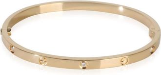 Cartier Pre-Owned Cartier Yellow Gold Diamond Small Model Love Bracelet