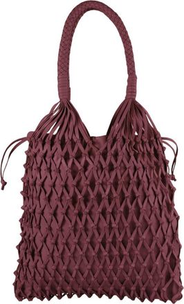 Adriana Castro La Red Mesh Bag In Leather in Burgundy at Nordstrom, Size Large