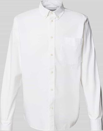 Armedangels Armedangels Freizeithemd mit Knopfleiste in Weiss, Gr&ouml;&szlig;e M