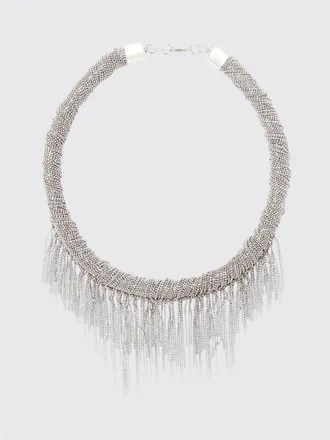 Fabiana Filippi Nickel-Free Multi-Strand Brass Choker Necklace