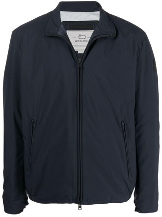 Woolrich Sailing padded bomber jacket - men - Feather Down/Polyamide/Polyester - M - Blue