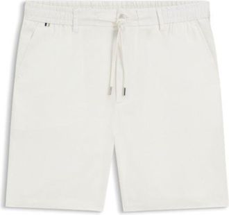 BOSS Linen-blend shorts in a modern fit