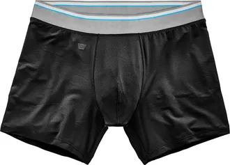 Mack Weldon AIRKNITx HD Performance Boxer Briefs in True Black at Nordstrom, Size Medium