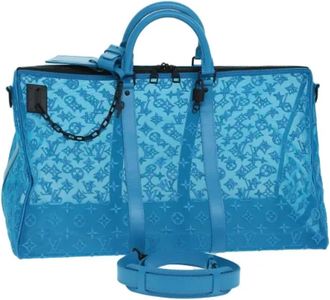 Louis Vuitton Pre-owned Canvas Weekendtas - Dames - Vintage Weekendtas - Blauw - ONE Size - Vintage